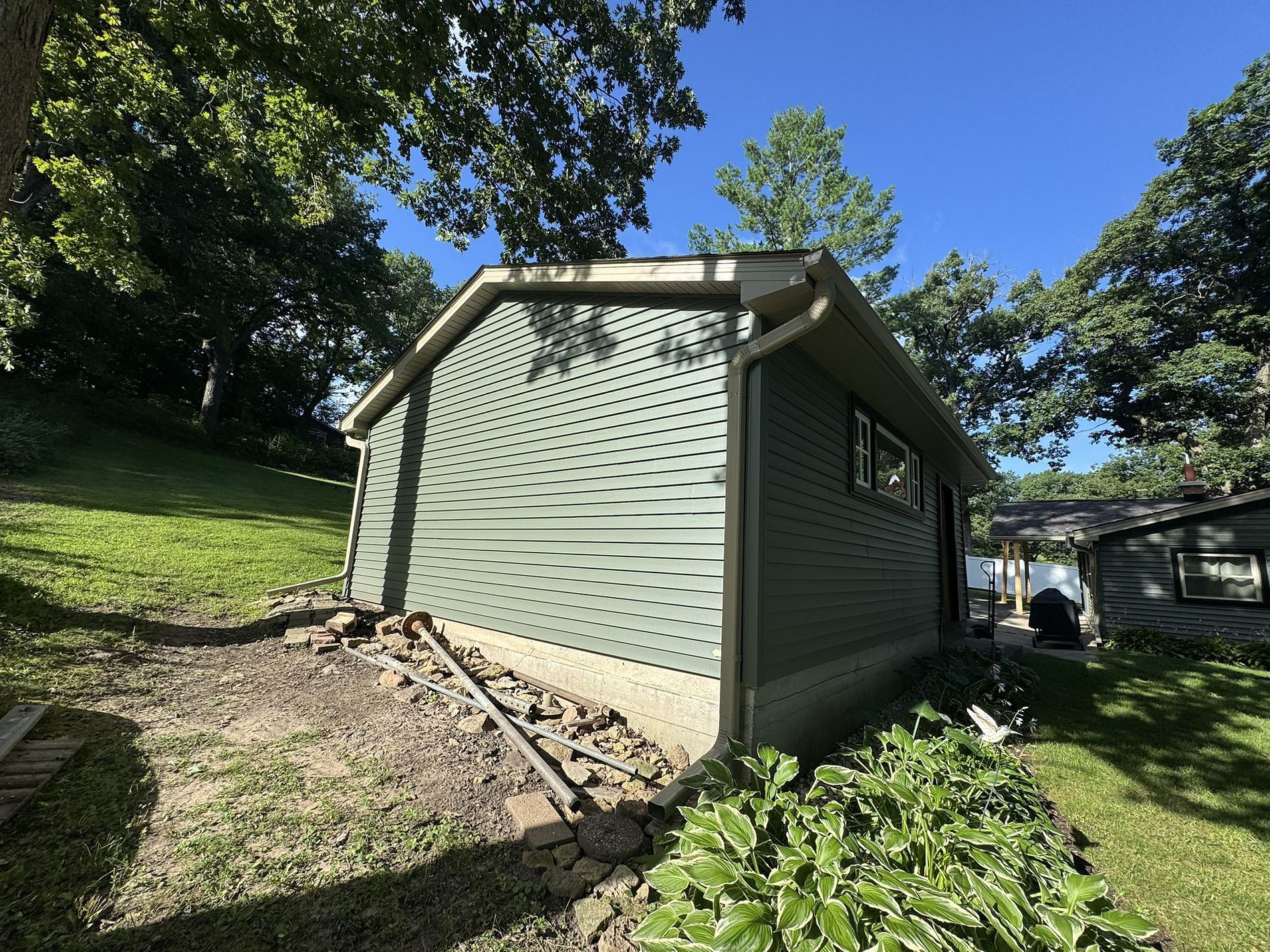 Neighborhood house exterior