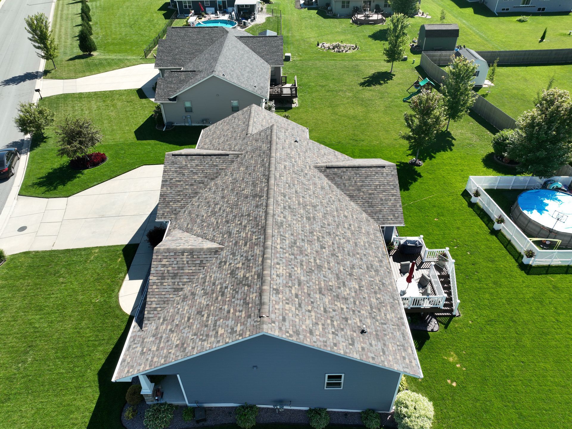 Neighborhood house exterior