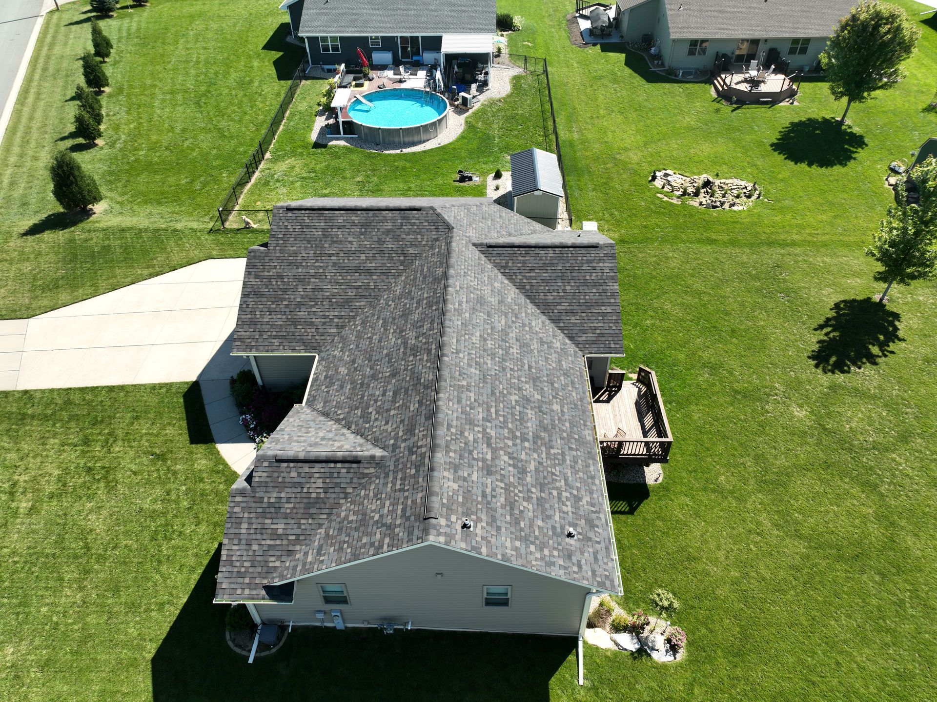 Neighborhood house exterior