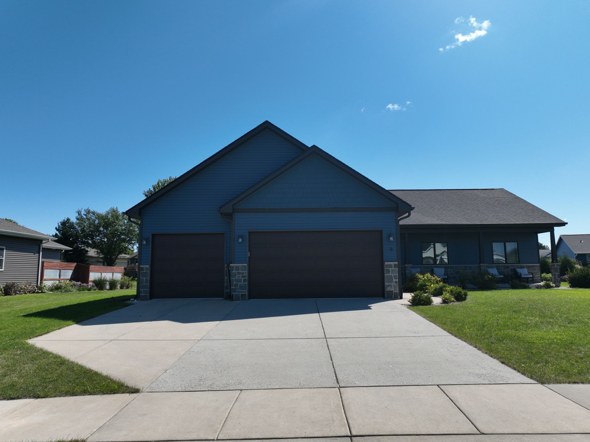 Neighborhood house exterior