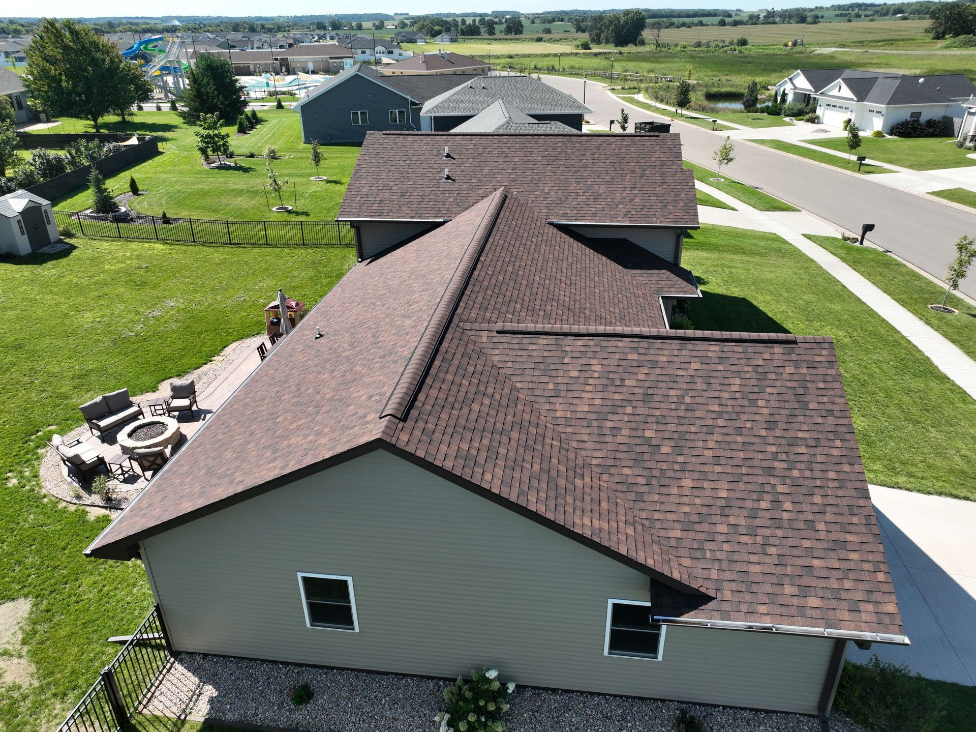 Neighborhood house exterior