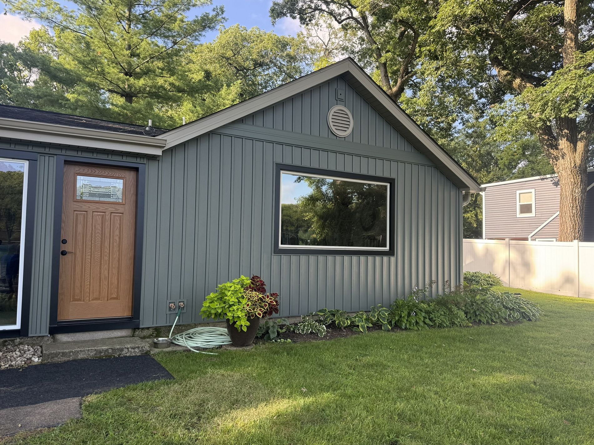 Neighborhood house exterior