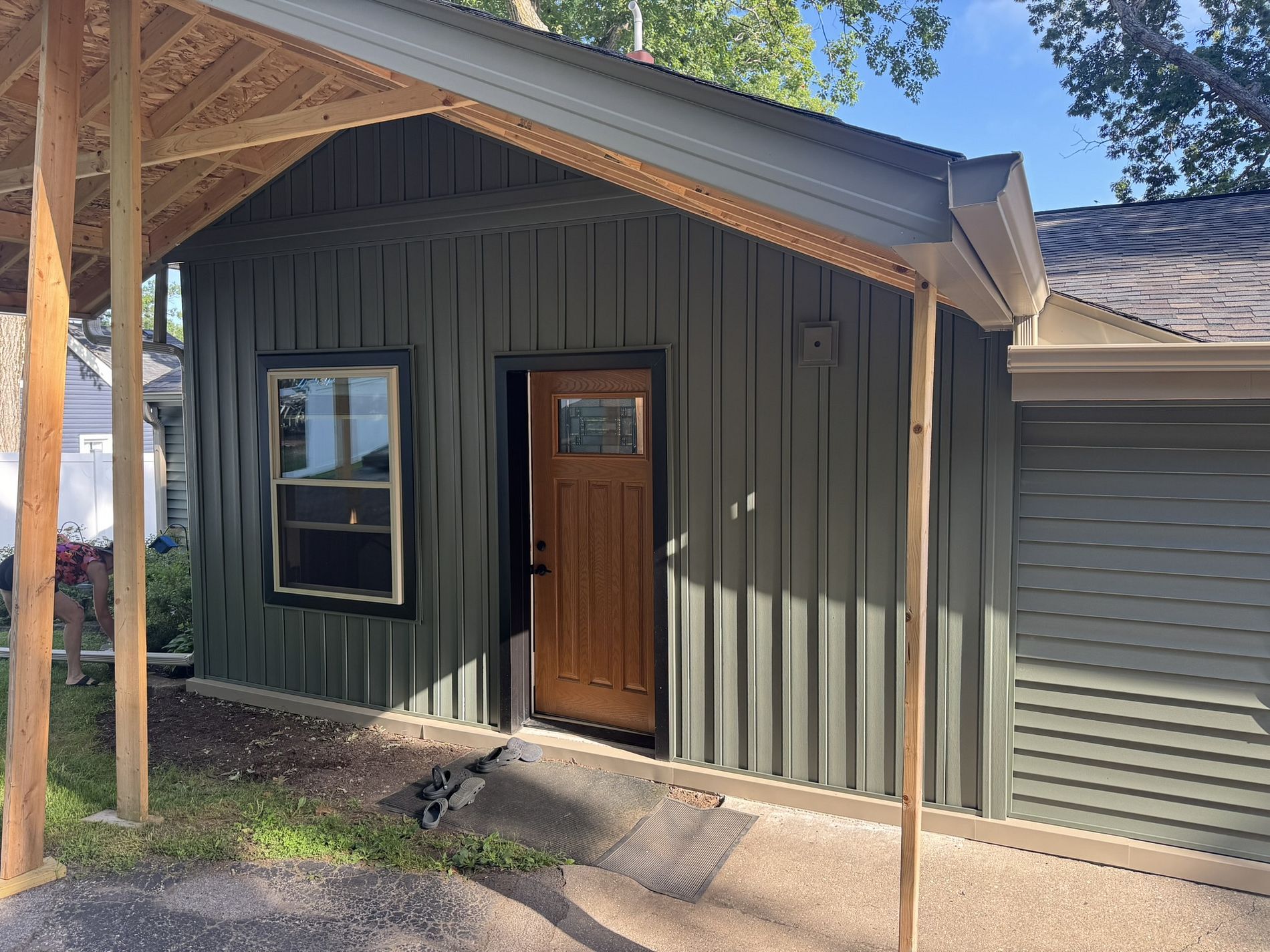 Neighborhood house exterior