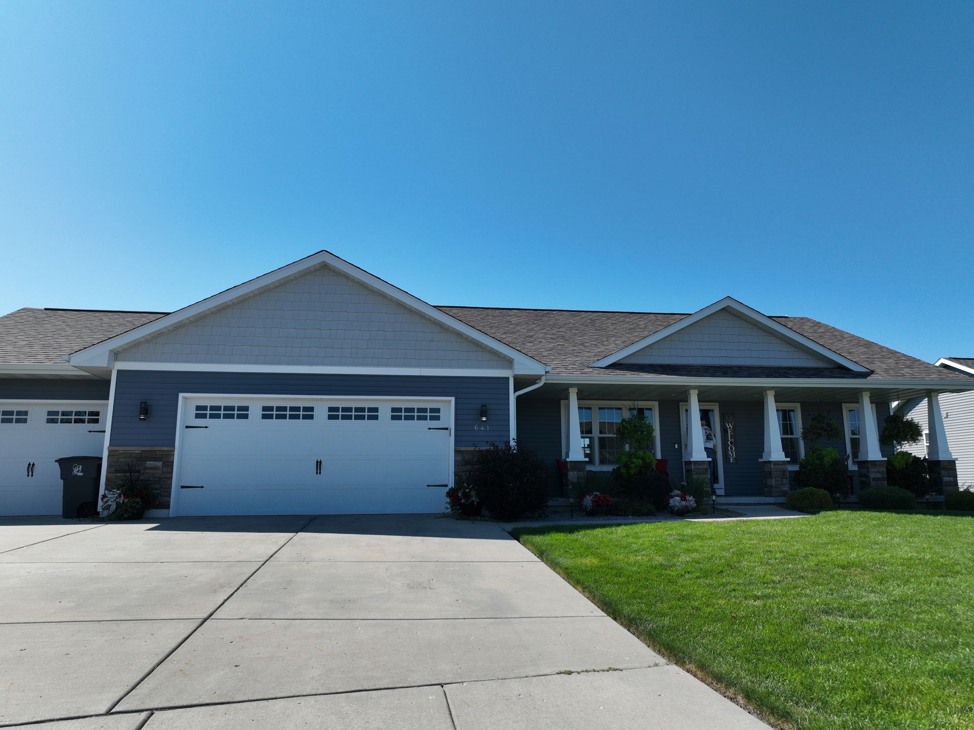 Neighborhood house exterior