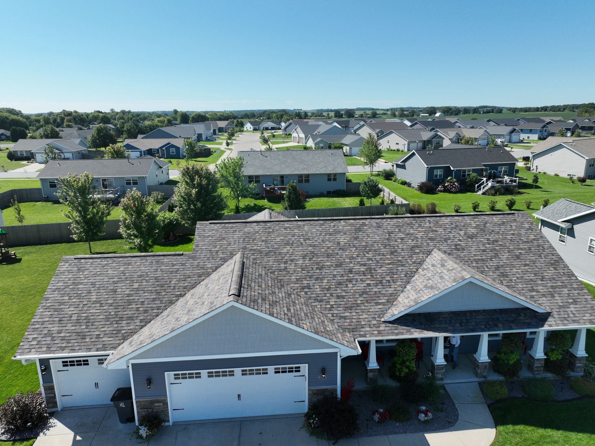 Neighborhood house exterior