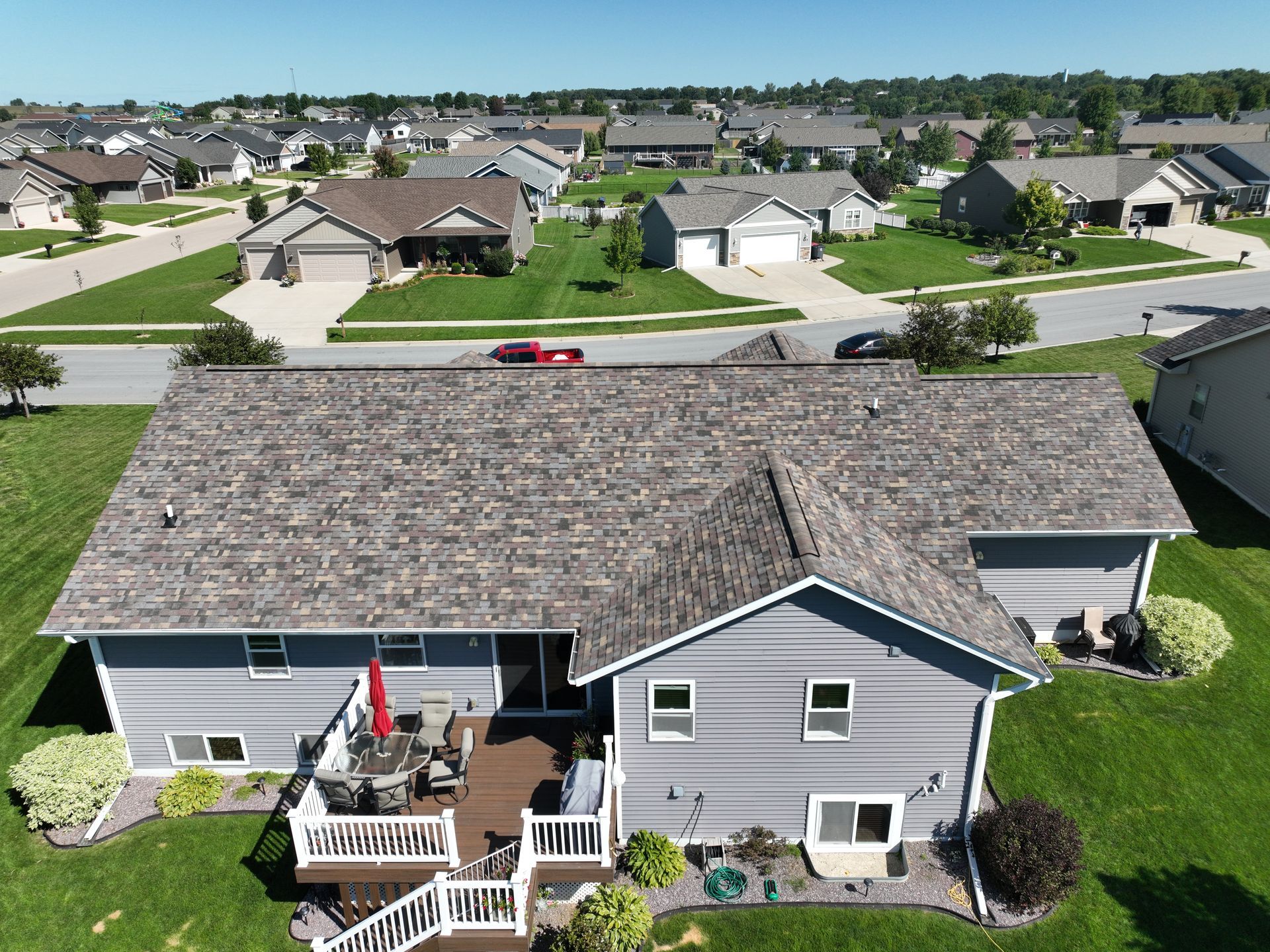 Neighborhood house exterior