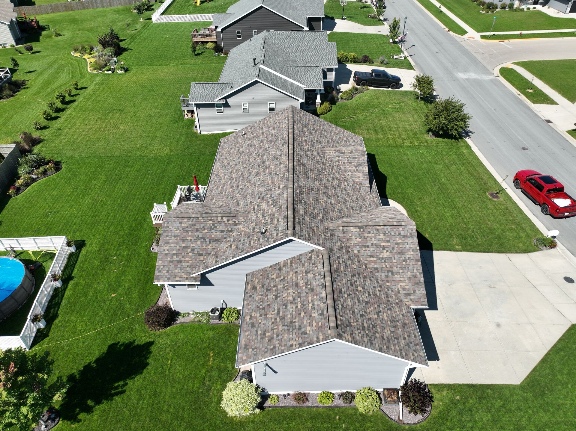 Neighborhood house exterior