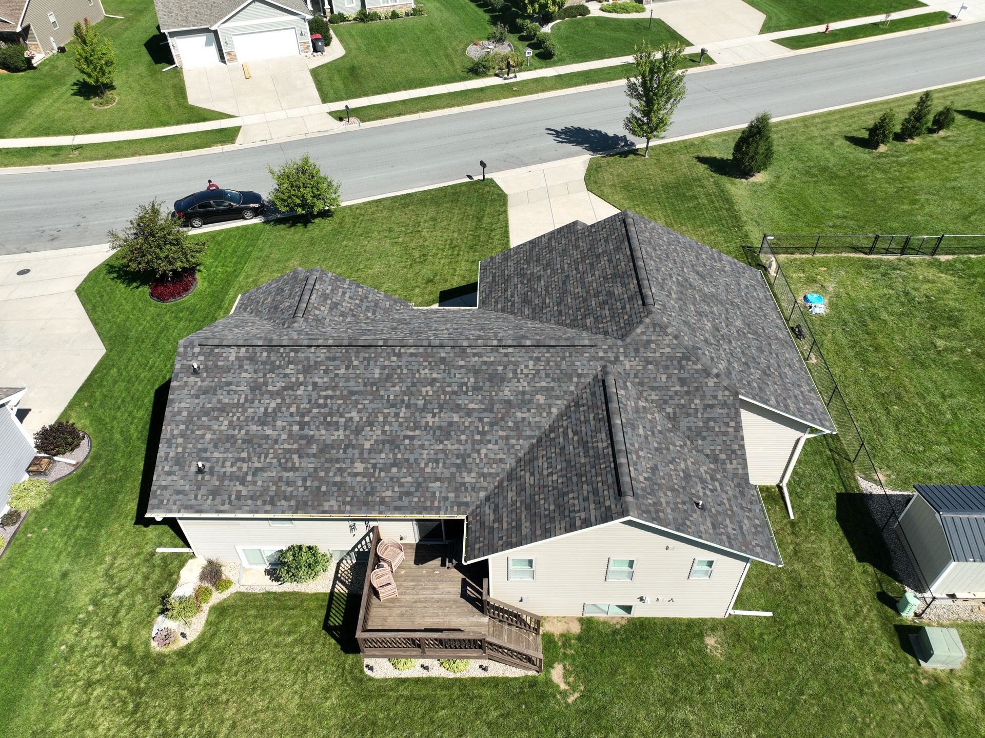 Neighborhood house exterior