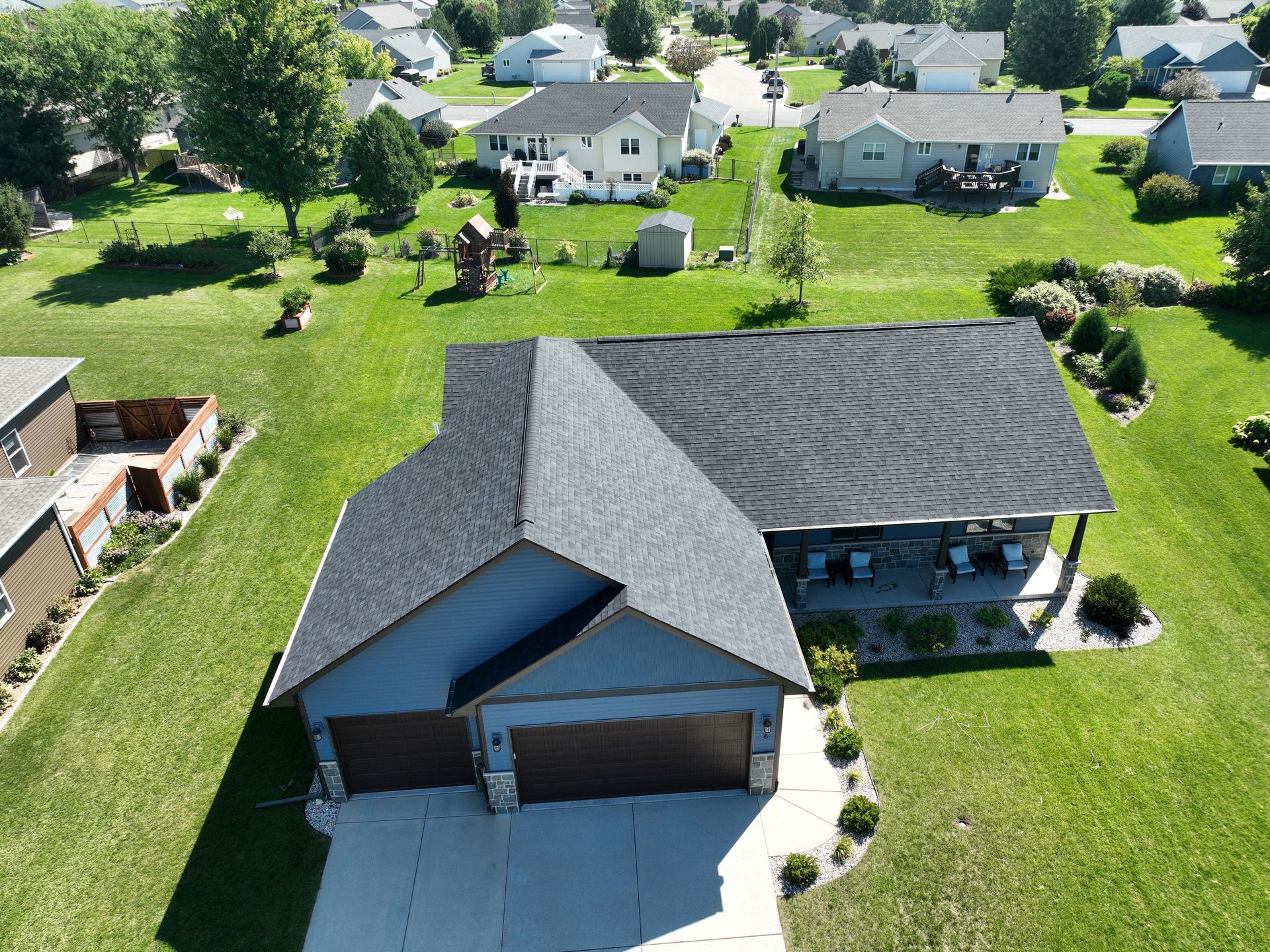 Neighborhood house exterior