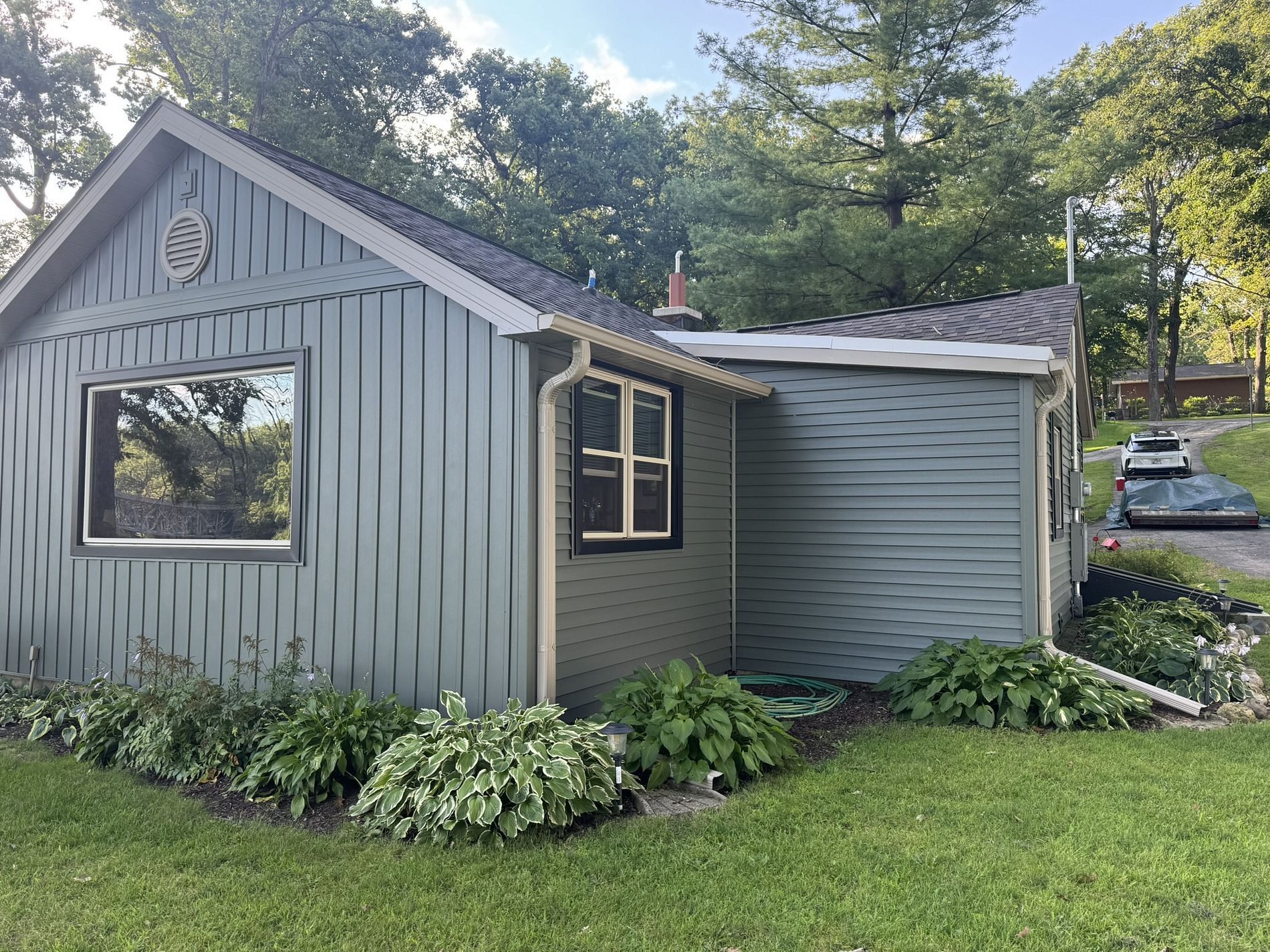 Neighborhood house exterior