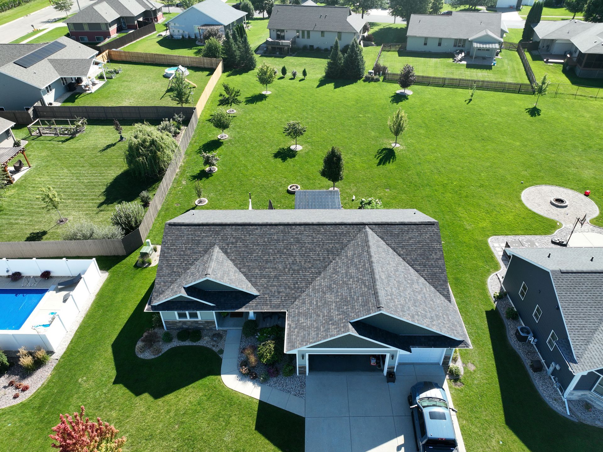 Neighborhood house exterior