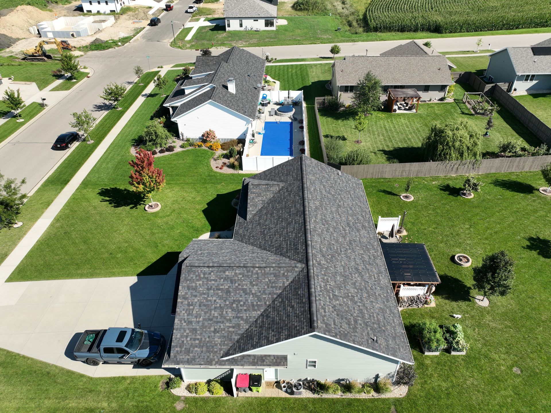 Neighborhood house exterior