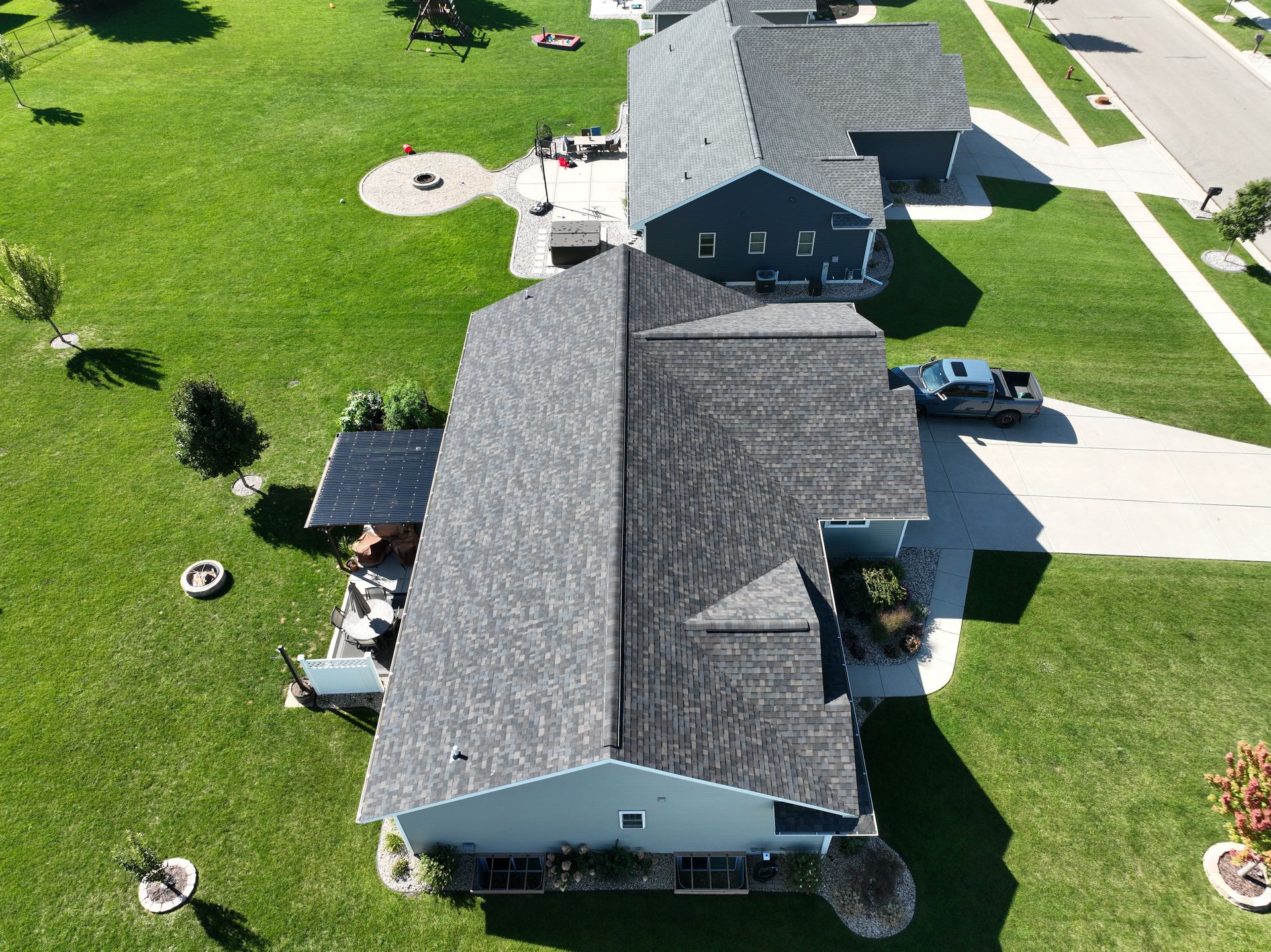 Neighborhood house exterior