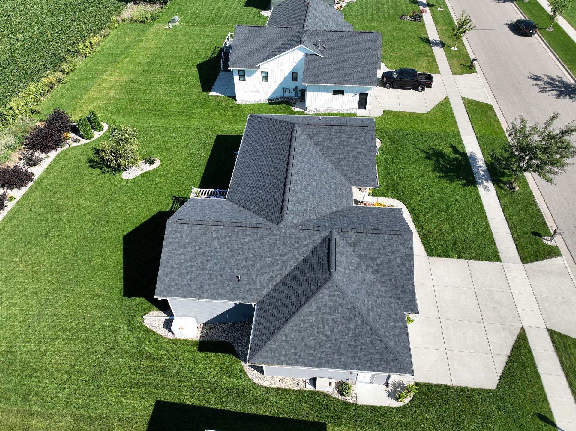 Neighborhood house exterior