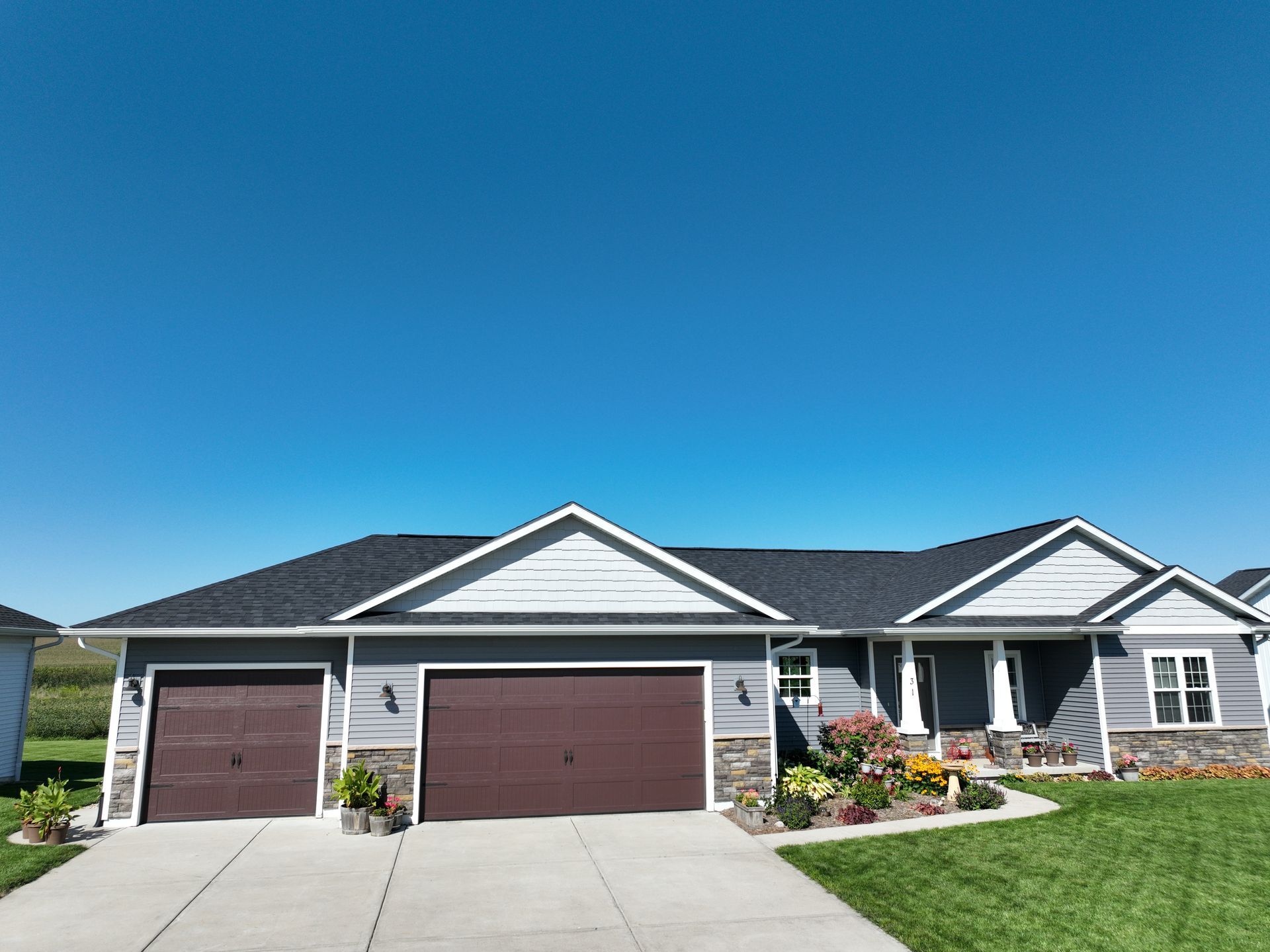 Neighborhood house exterior