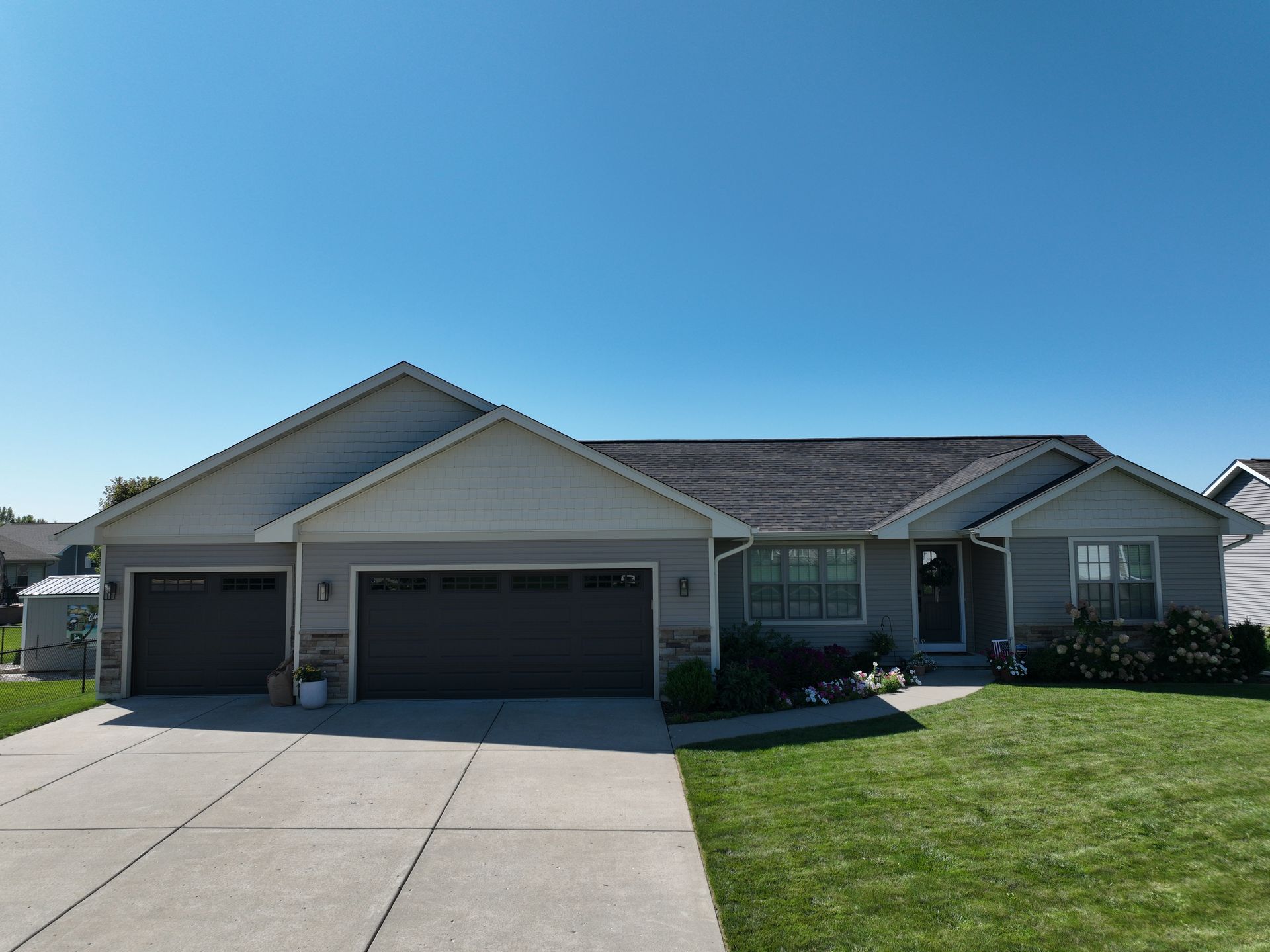 Neighborhood house exterior