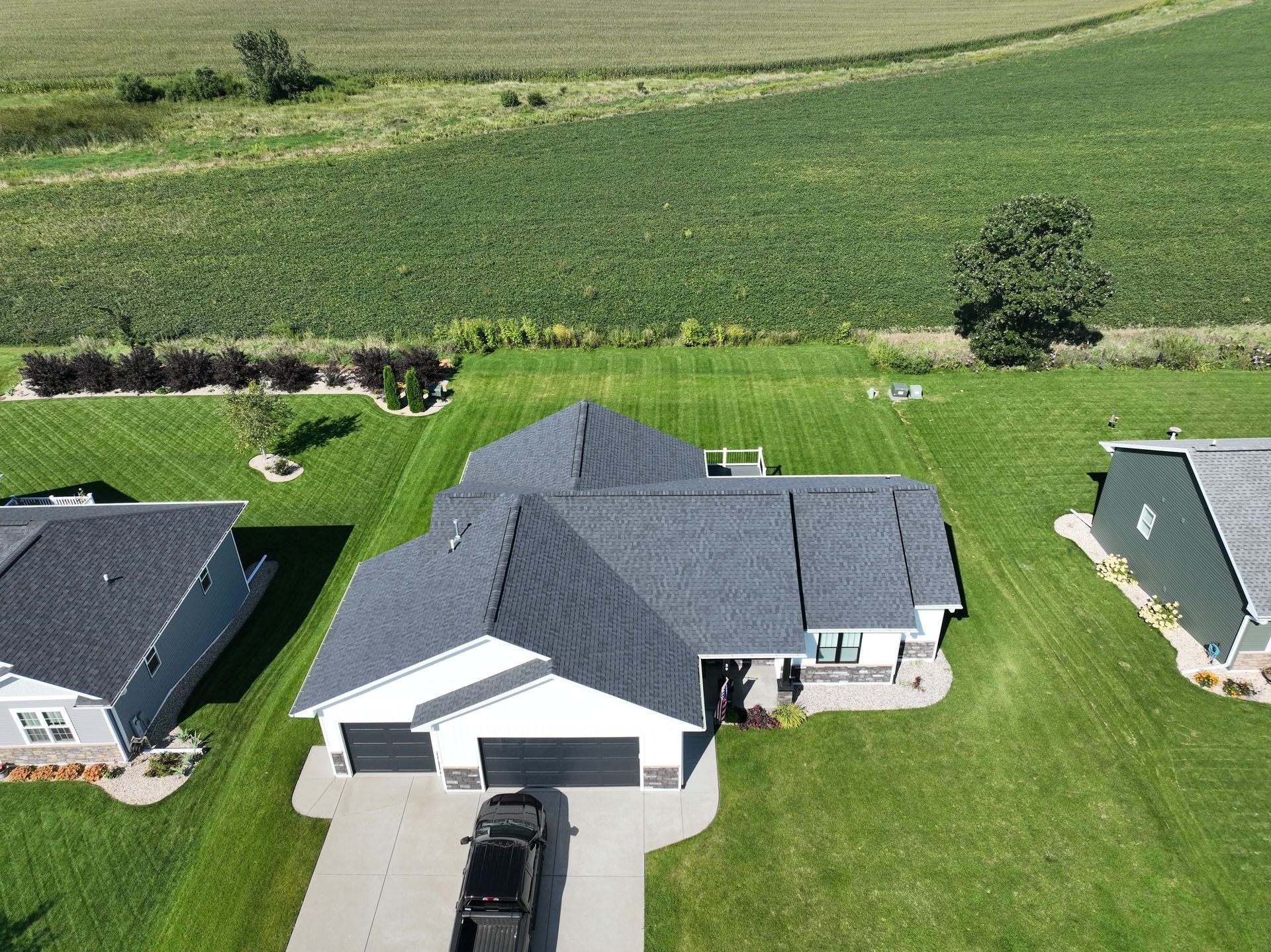 Neighborhood house exterior