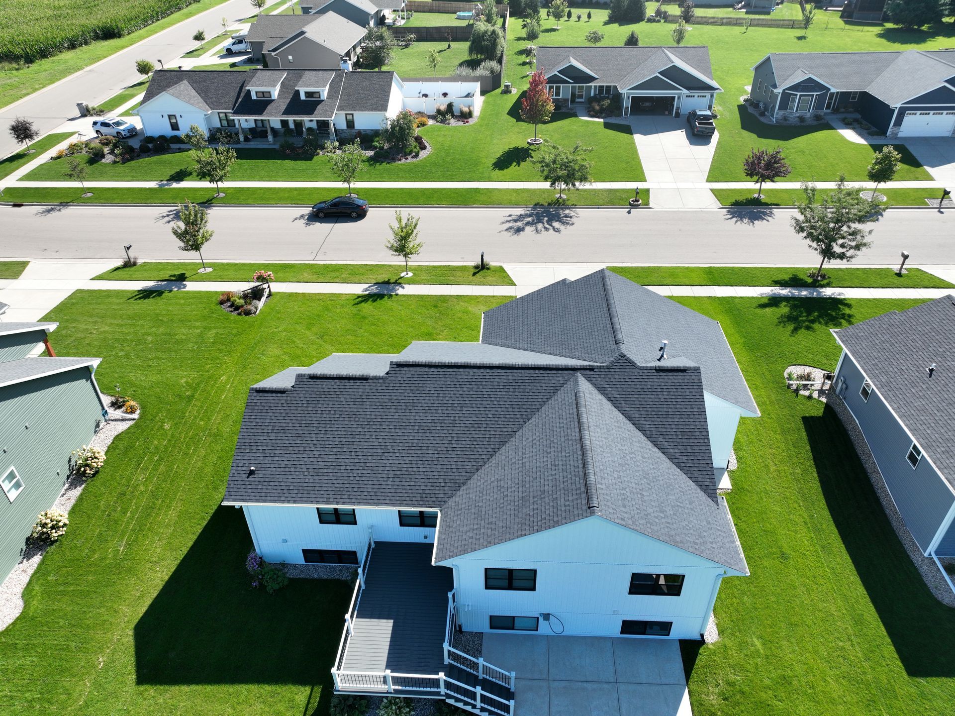 Neighborhood house exterior