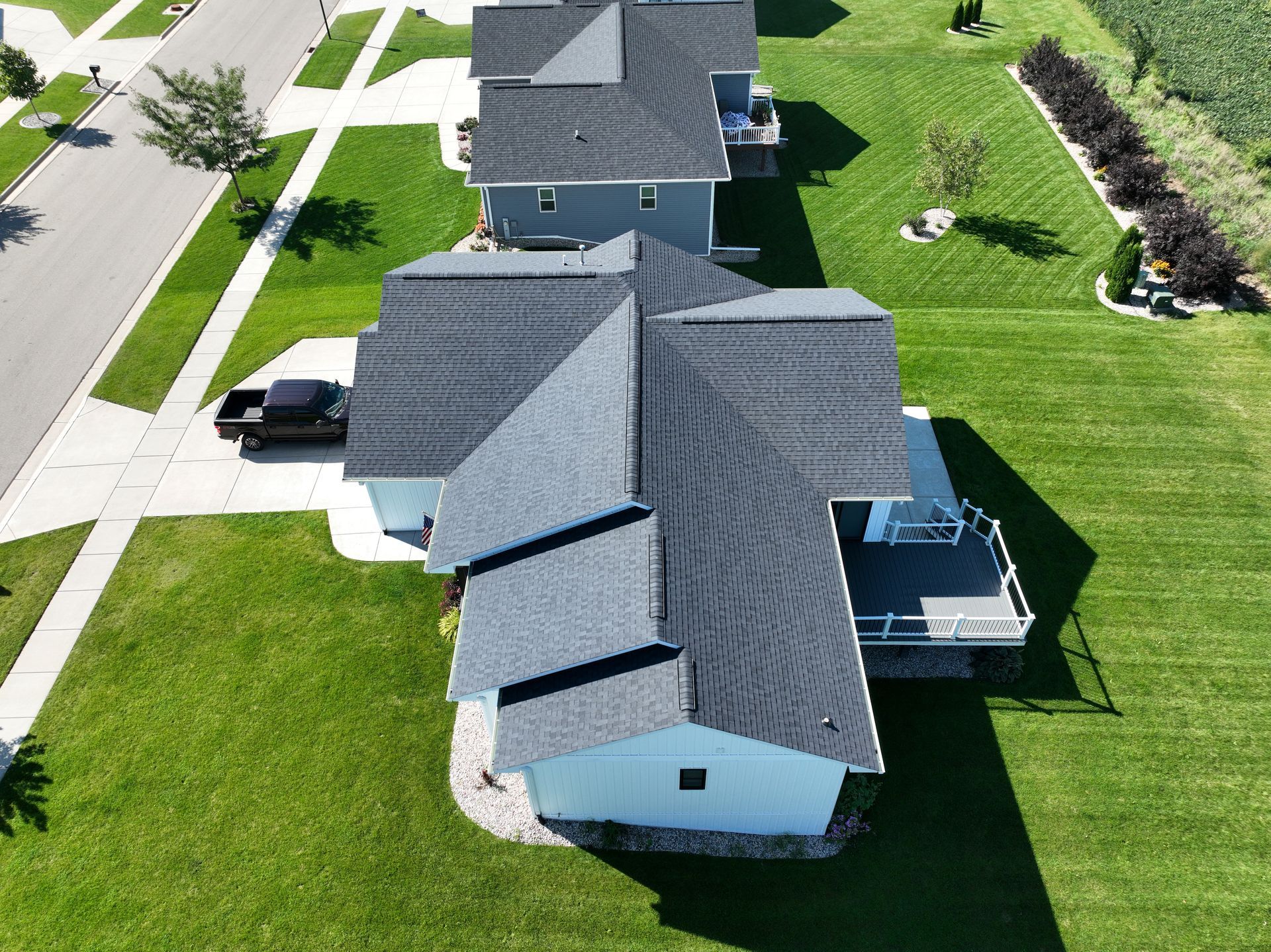 Neighborhood house exterior