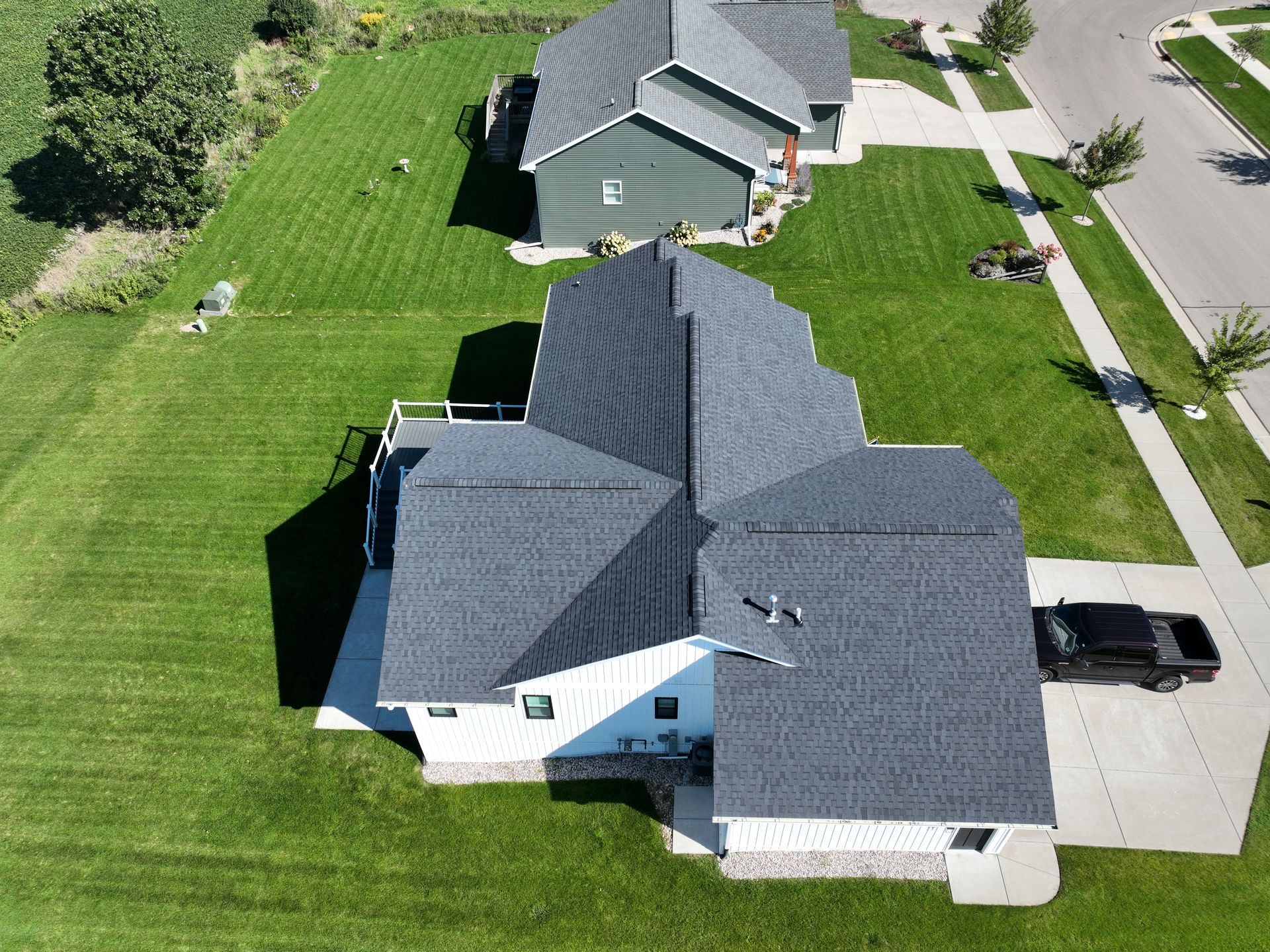 Neighborhood house exterior