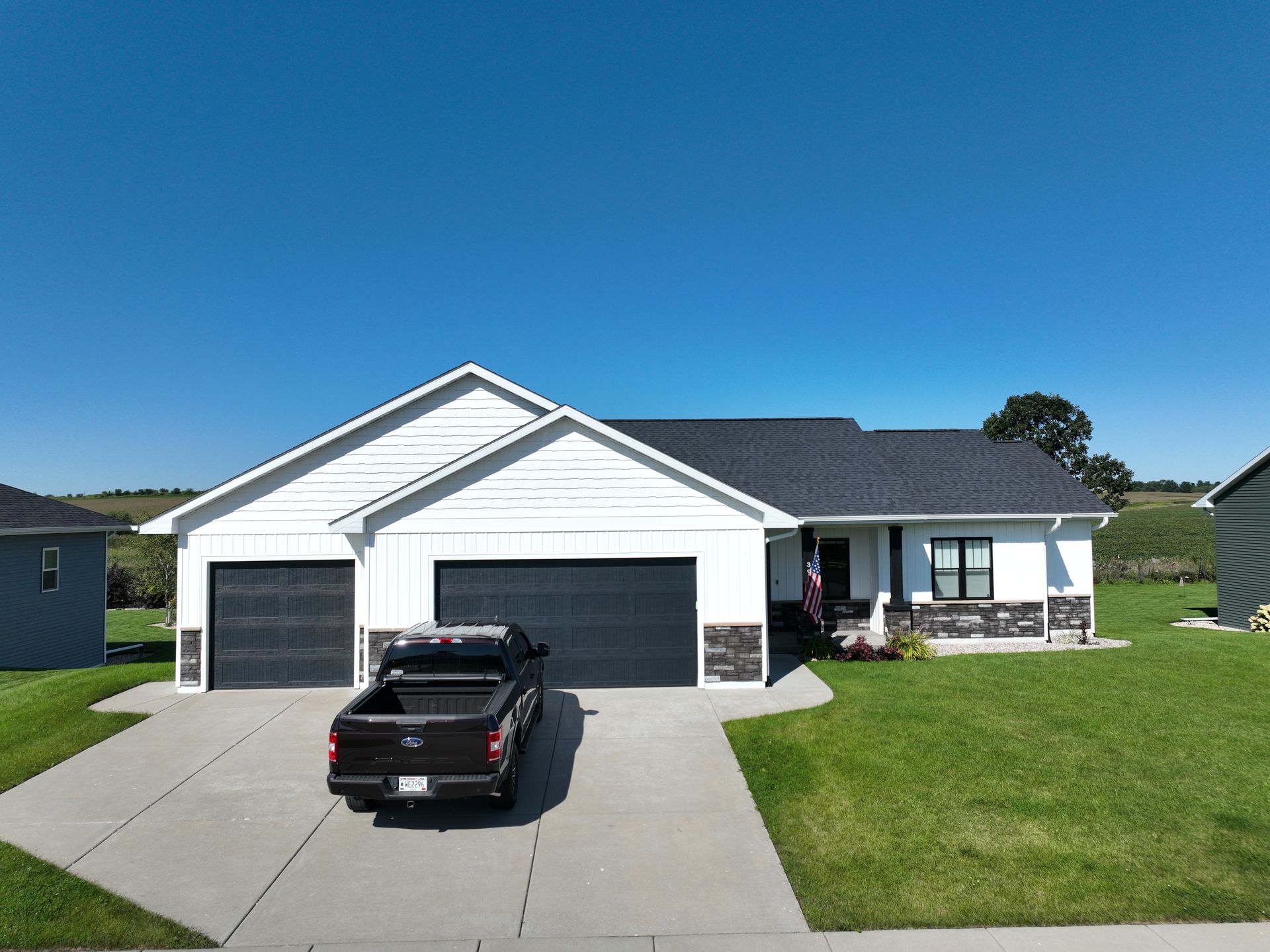 Neighborhood house exterior