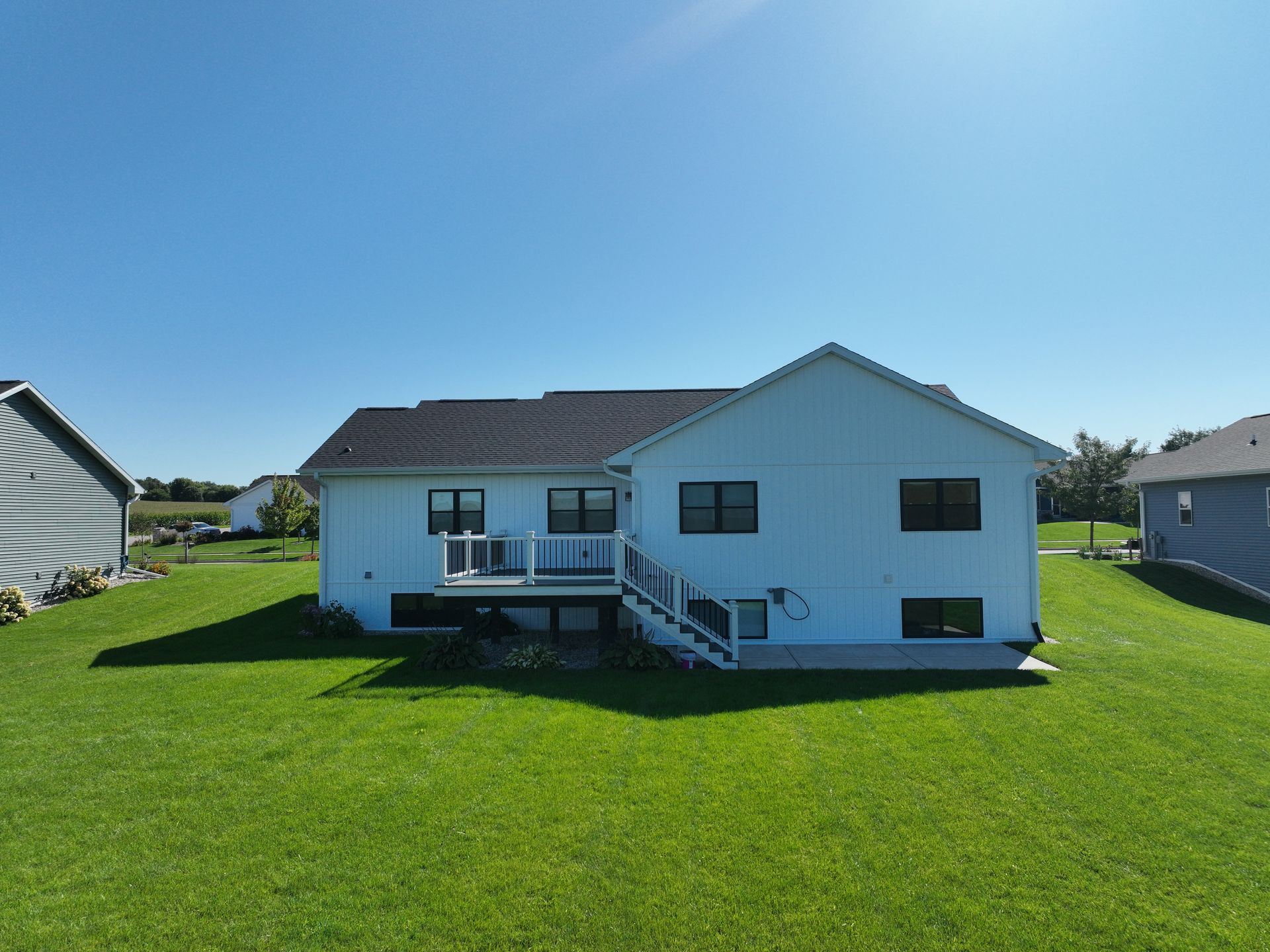 Neighborhood house exterior