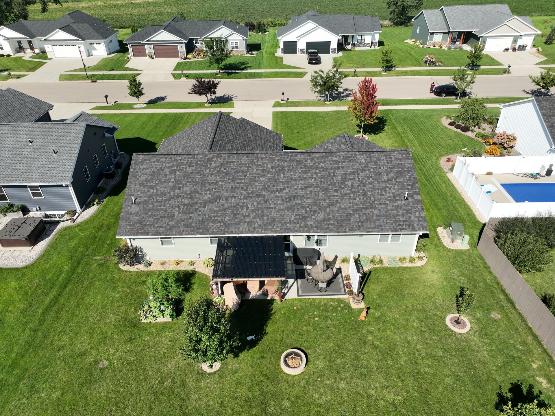 Neighborhood house exterior