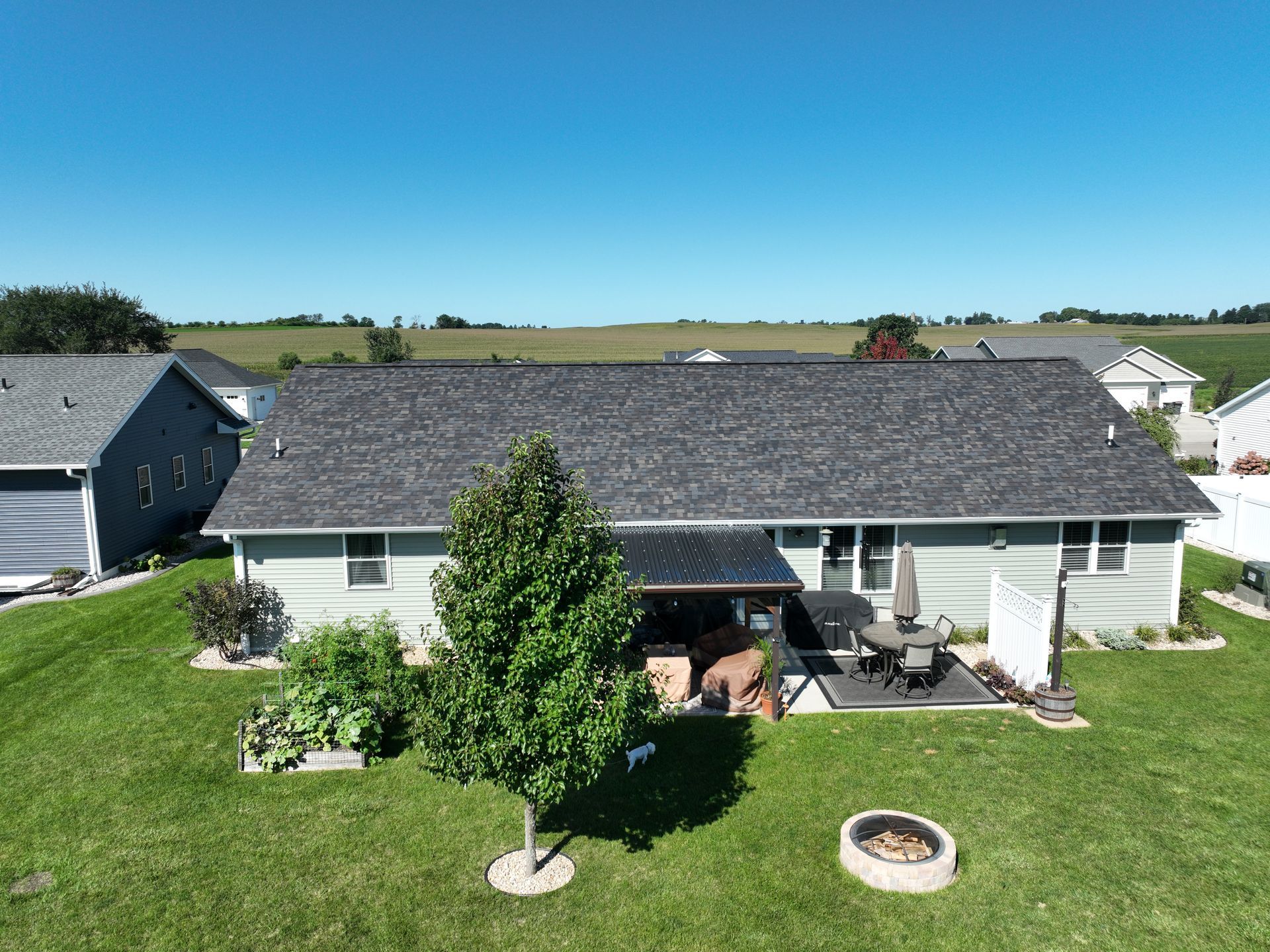 Neighborhood house exterior