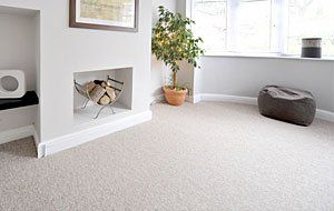 Clean residential carpet
