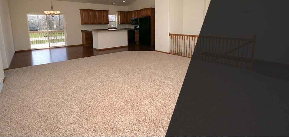 Carpet in kitchen