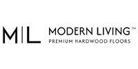 MIL Modern Living logo with “Premium Hardwood Floors” on a white background