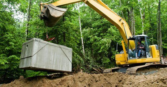 Septic tank digging