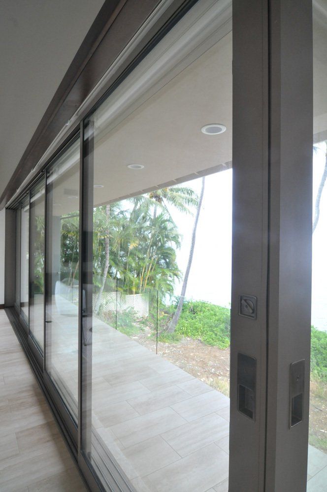 Living room glass doors