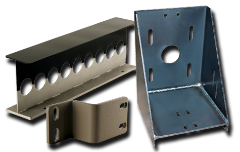 A bunch of metal pieces are sitting on top of each other on a white background.