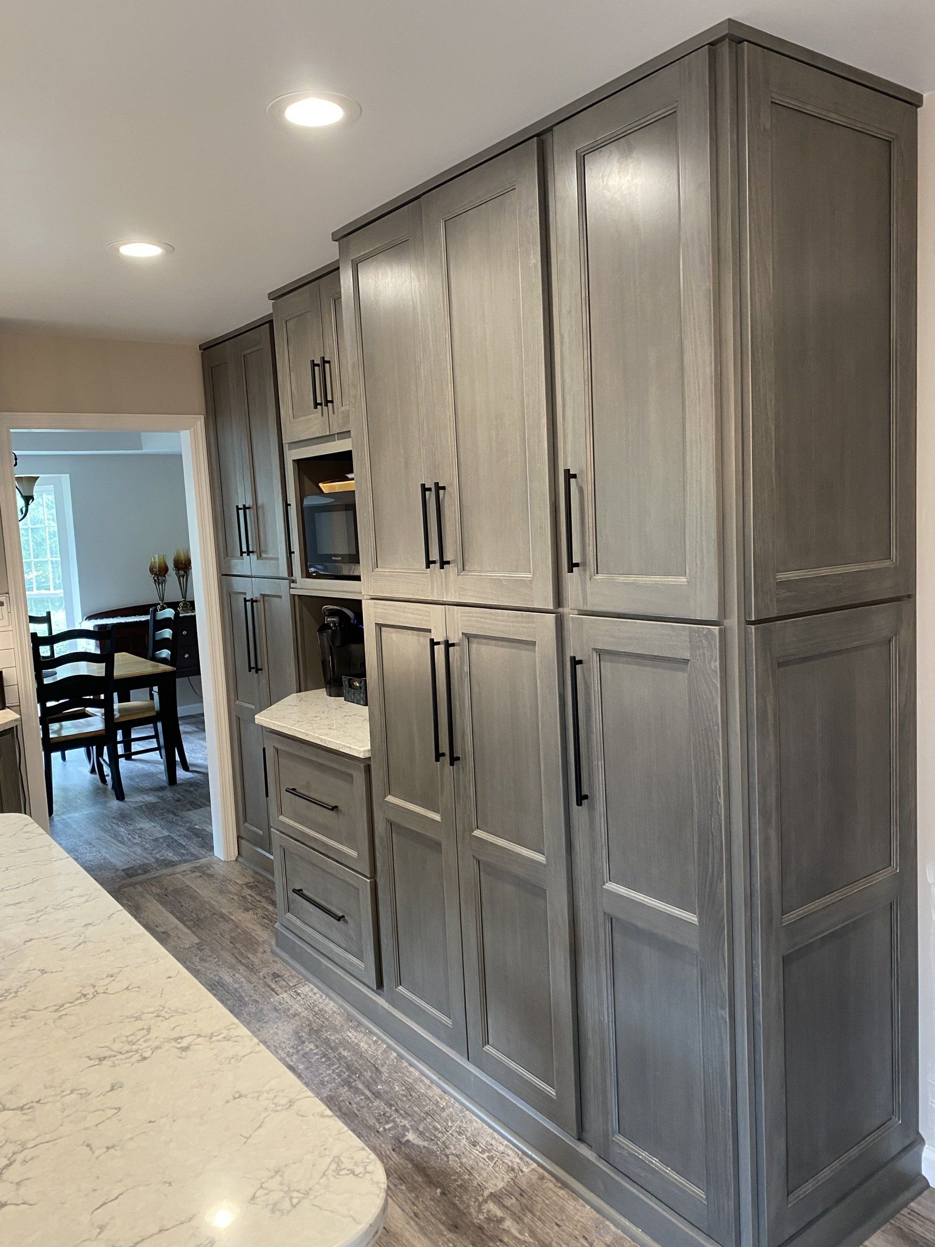 gray cabinet