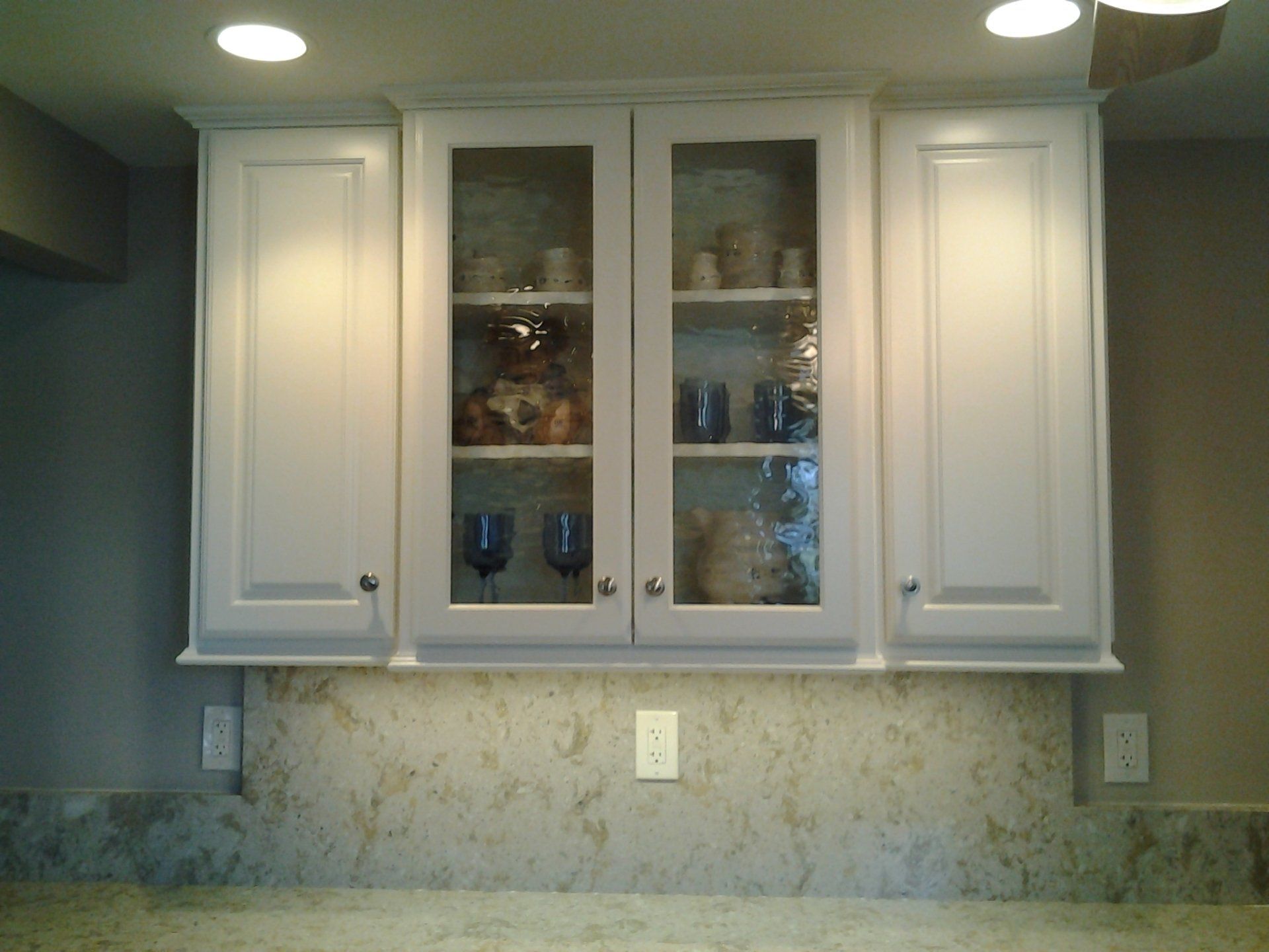 white cabinets