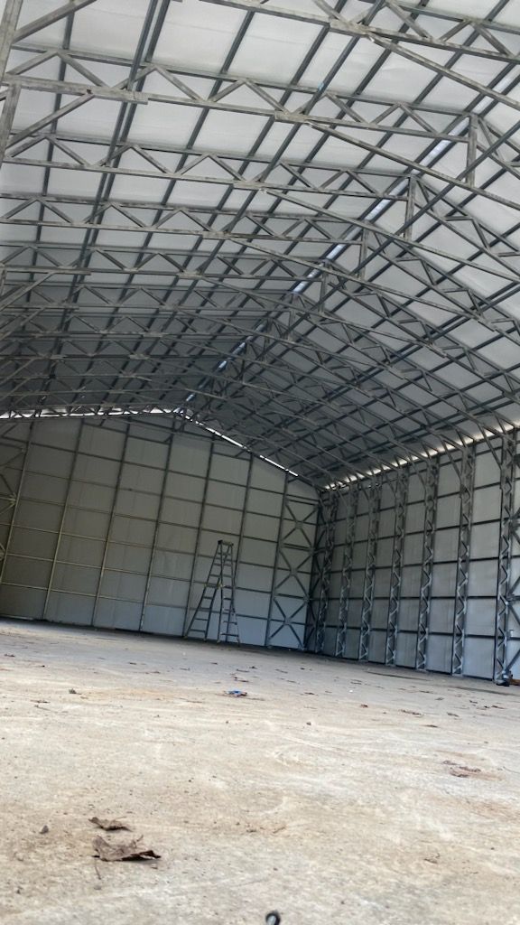 A large empty warehouse