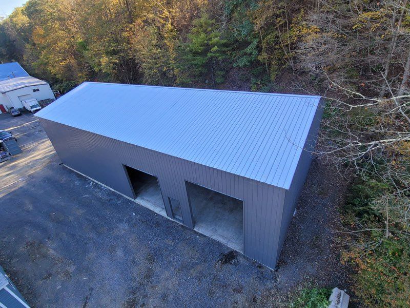 Large commercial metal building