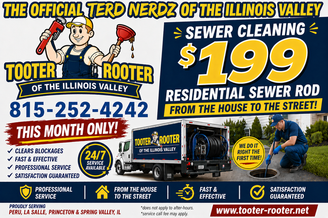 Sewer & Drain Cleaning Near Me | Peru, IL | Tooter Rooter