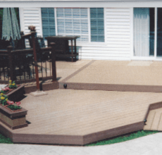 Lovely brown wooden deck