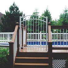 Pool Deck With Security Fence
