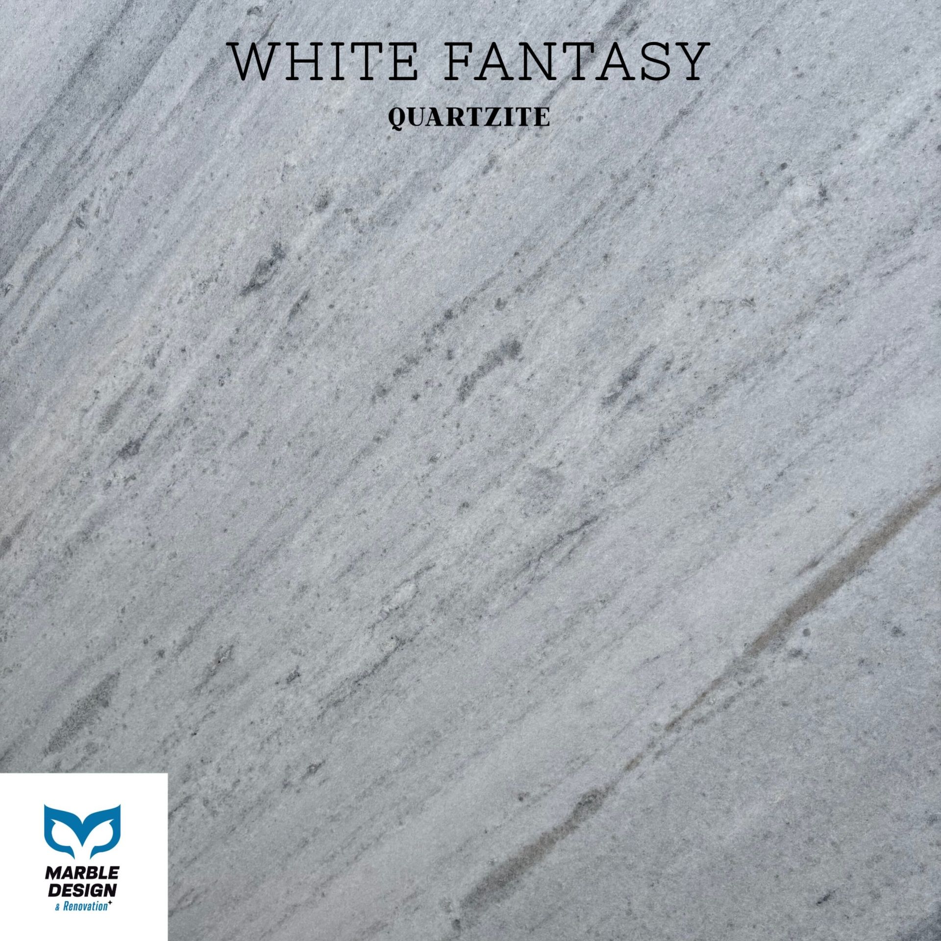 A picture of a white fantasy quartzite tile