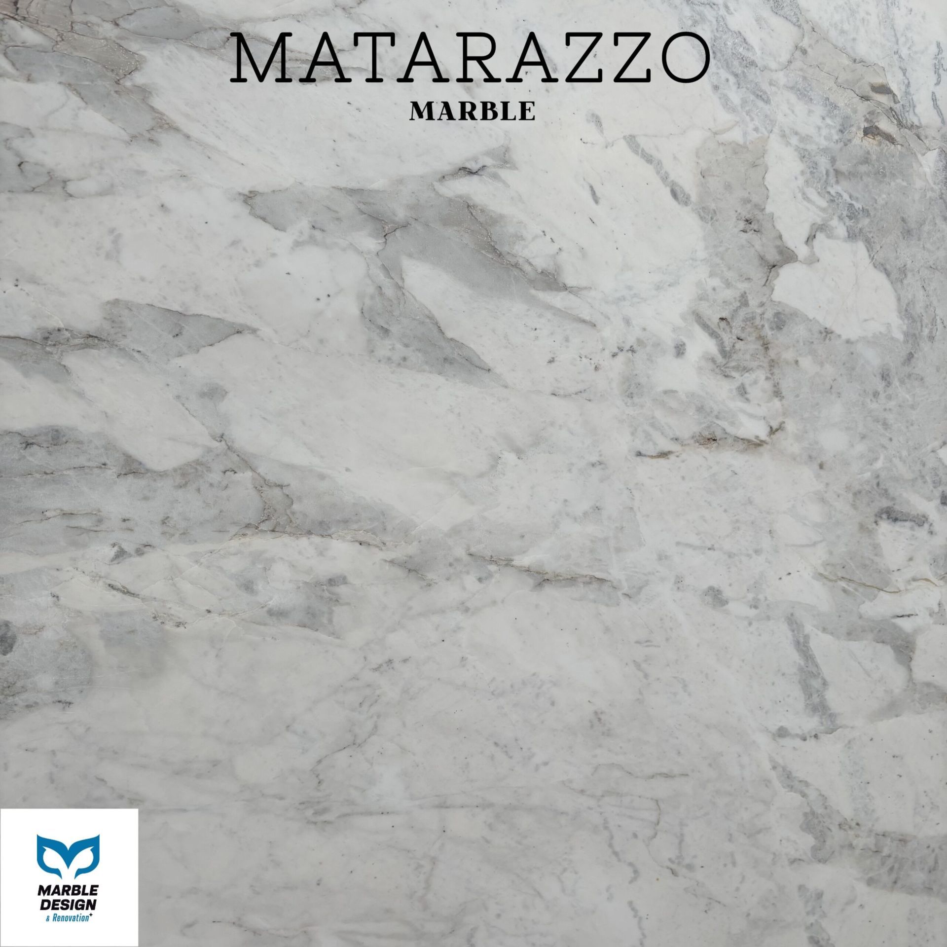 A white marble tile that says matarazzi marble on it