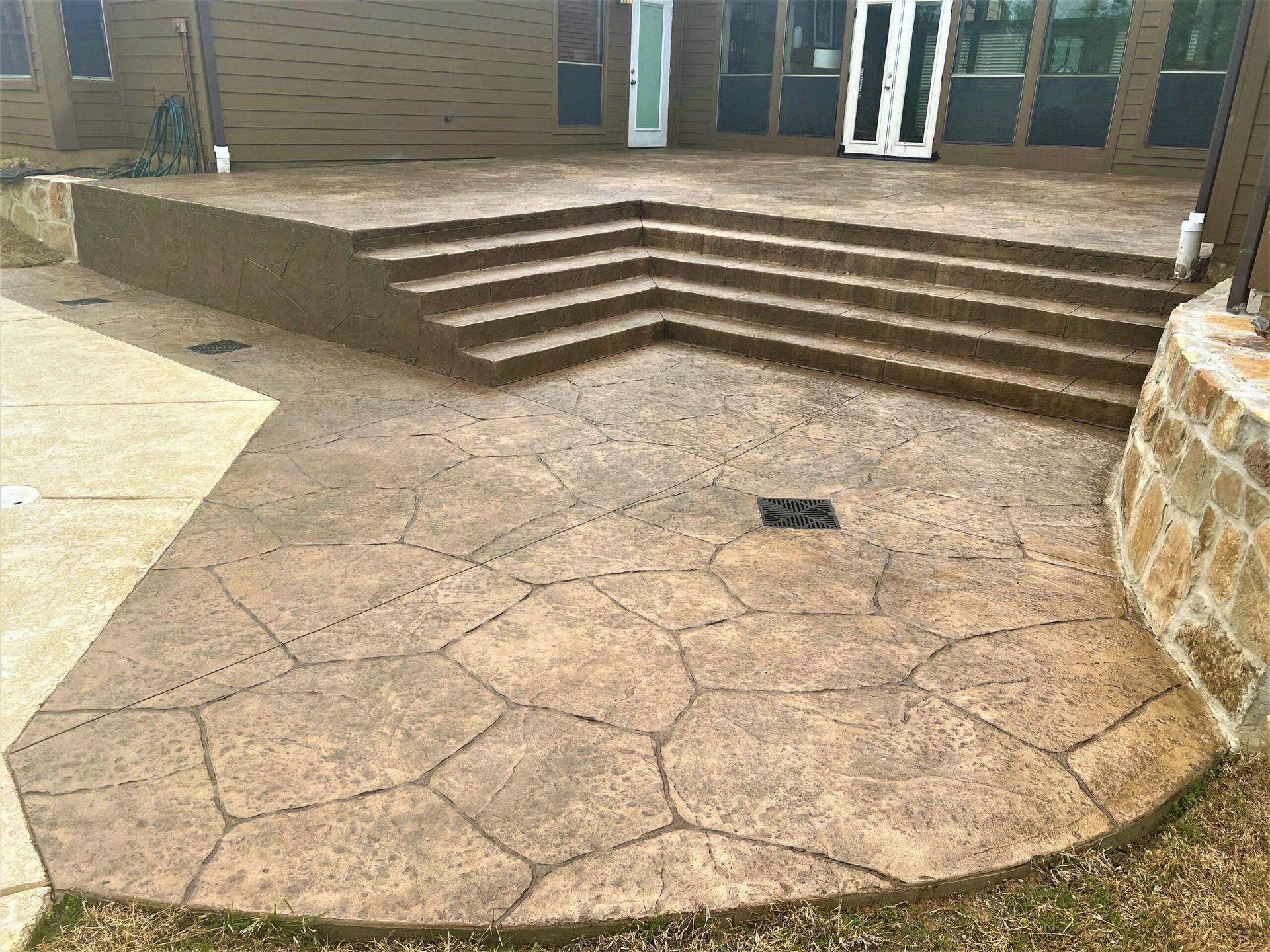 Stamped Concrete, Flagstone Pattern