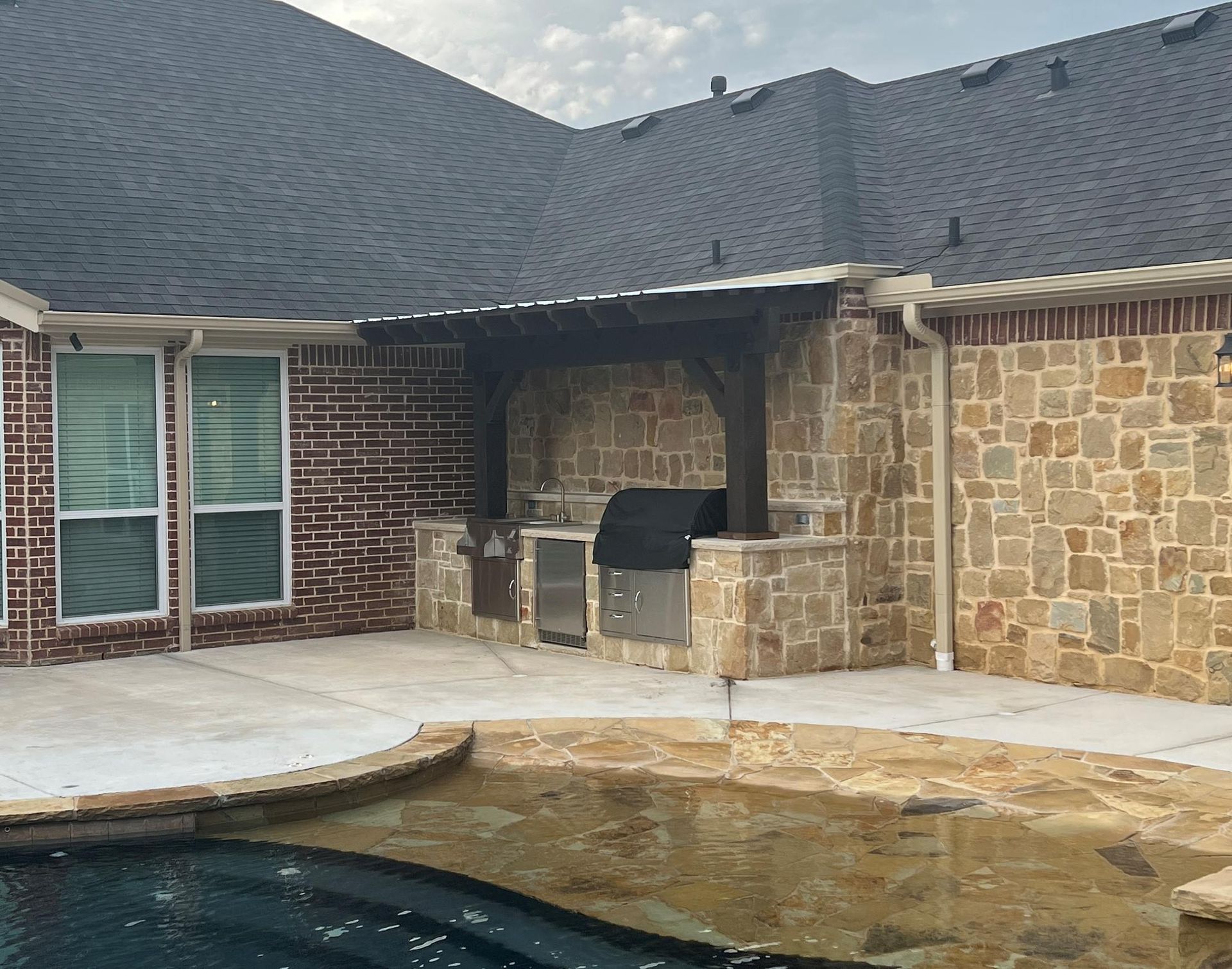 Oklahoma, Buff Lueder, Grill Awning
