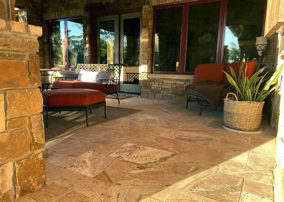 TRAVERTINE PAVERS NOCE