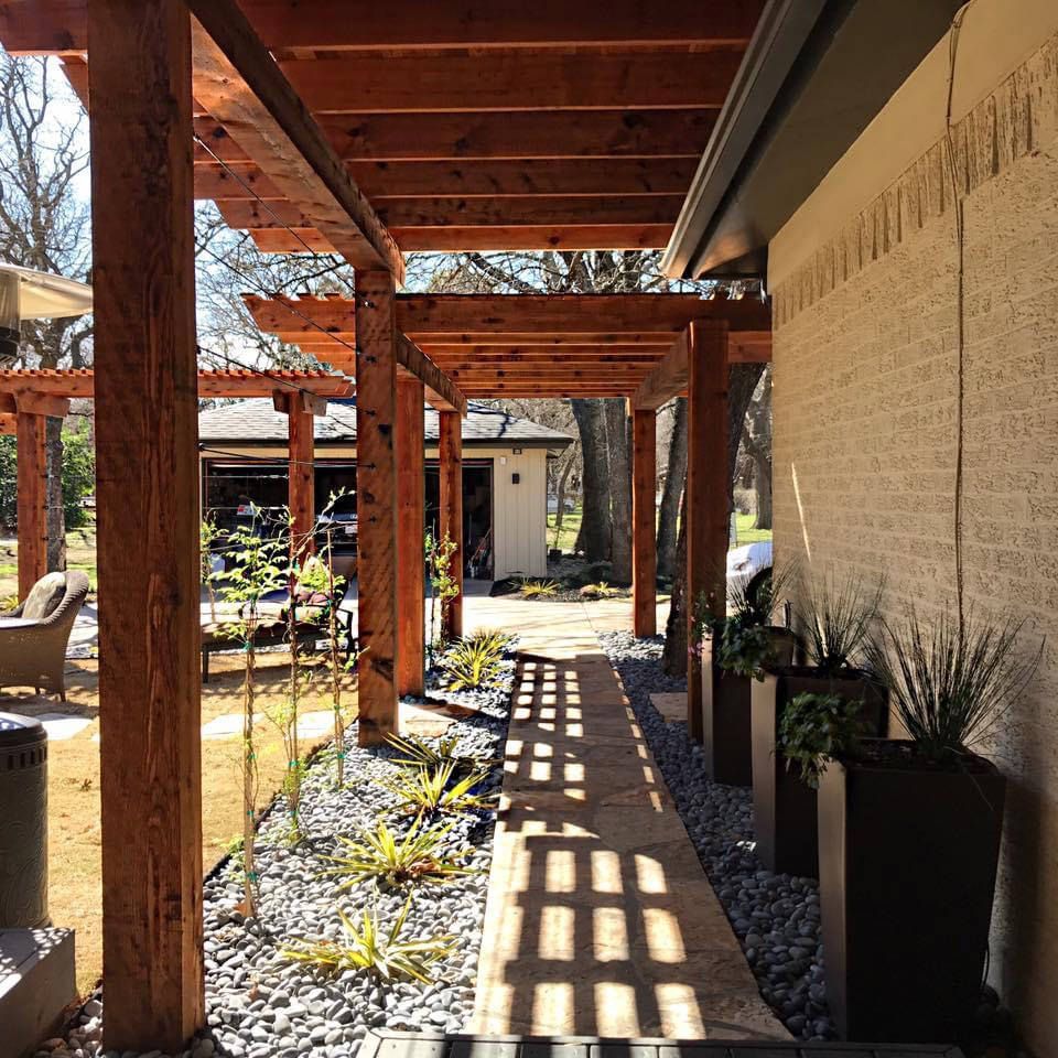TRADITIONAL PERGOLA W/ HERCULES ROOF