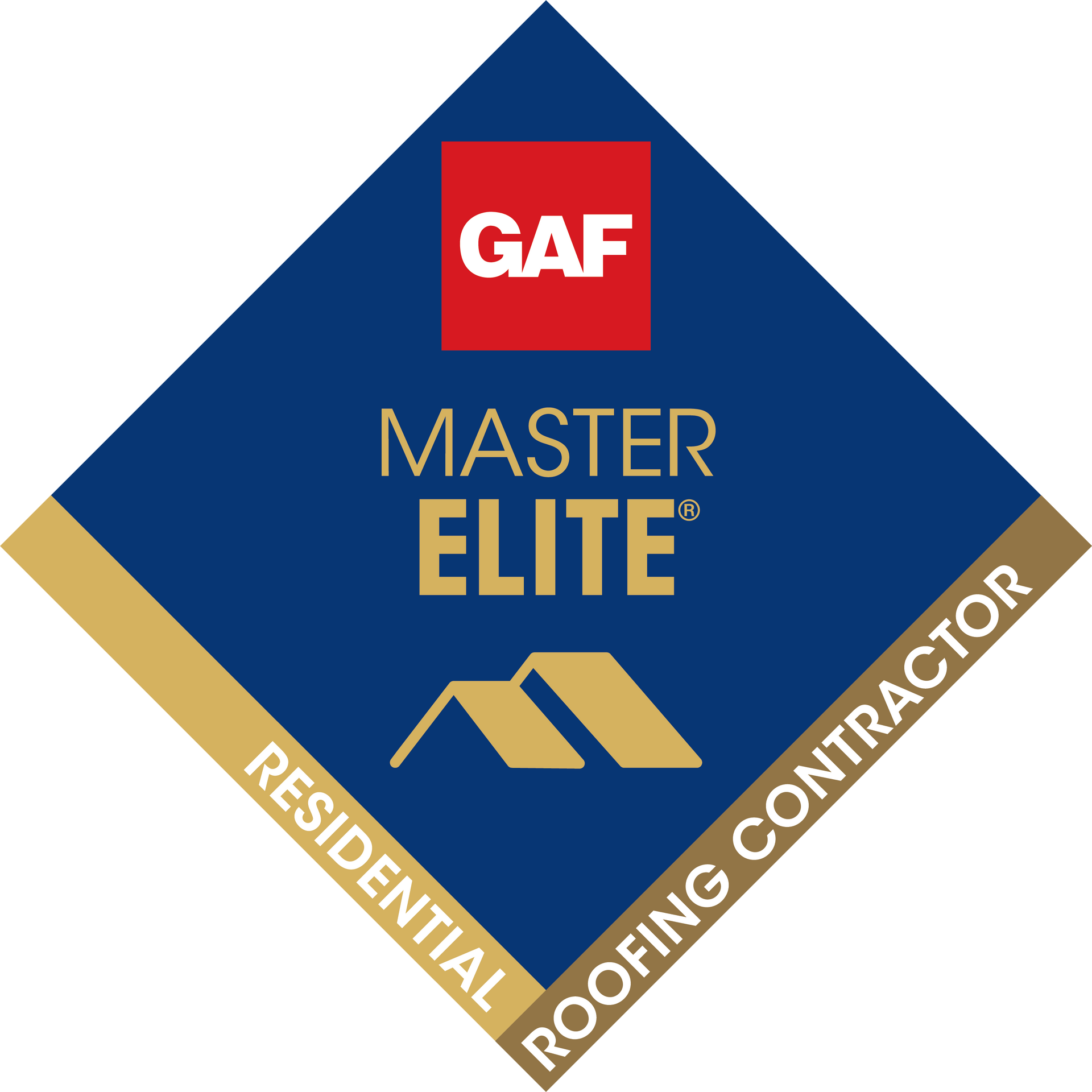 GAF Master Elite Roofing logo