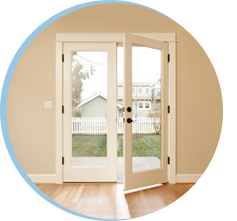 Open Glass door