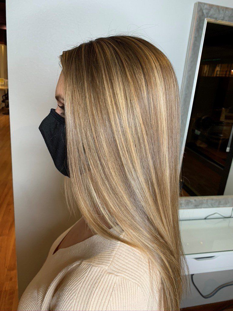 Hair cut and color